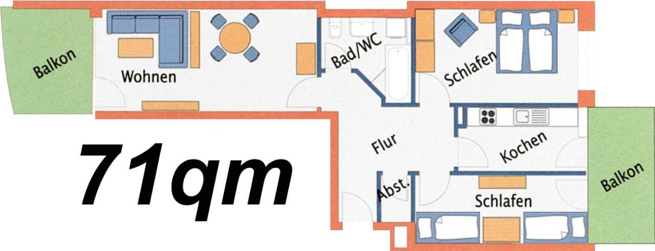 Nordseebrandung B1 1 Apartment *